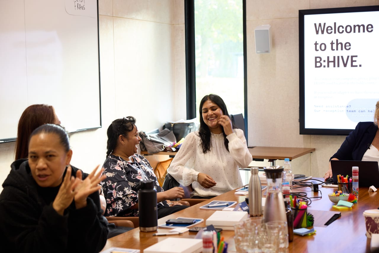 New leaders enjoying a FirstUp Essentials workshop day