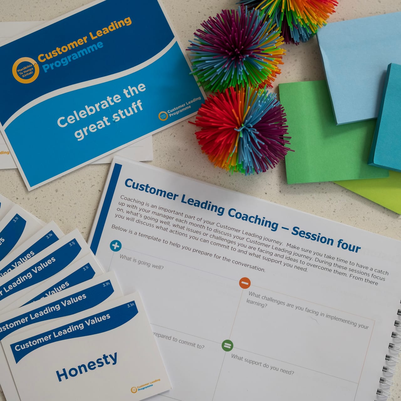 A customer-focused learning activity in use
